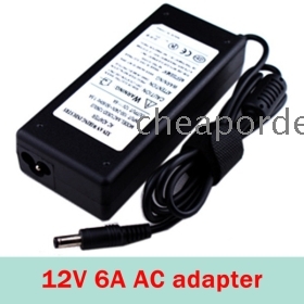 5pcs 110~220V to DC12V 6A 72W for led strip SMD 5050 RGB 3528 w/ww/R/G/B/Y light AC adapter-cheaporder