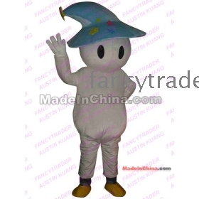 Blue Hat Snowman Mascot Costume Christmas Costume Yeti Mascot Costume Snowman Fancy Dress Free Shipping FT30131