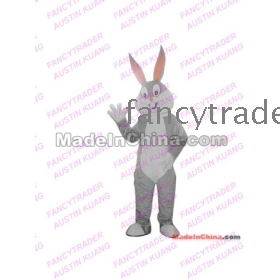 Grey Bugs Bunny Mascot Costume Bugs Bunny Fancy Dress Free Shipping FT20020