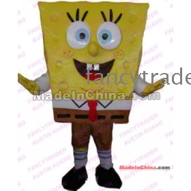 New Příjezd Hot prodej Spongebob maskot kostým Sponge Bob maskot kostým Spongebob maškarní kostým Halloween kostým Doprava zdarma FT20015