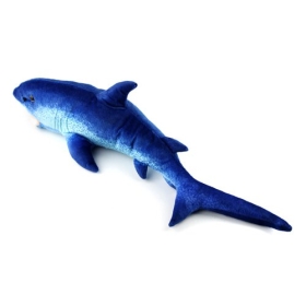 Blue shark soft toy stuffed plush animal plush soft shark free shipping