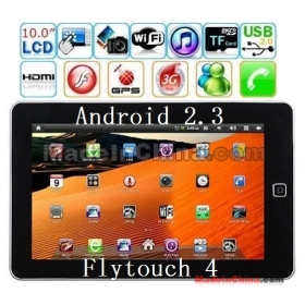 10 inch Android 2.3 Flytouch 4  apad laptop/ notebook