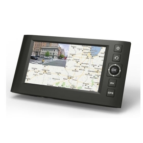 Alta calidad 2 en 1 con 4,3 pulgadas de pantalla LCD HD GPS AUTO CAR DVR cámara de la ayuda de navegación GPS y DVR envío gratuito