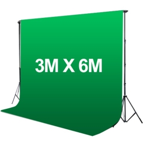 3m x 6m PHOTOGRAPHY 10 x 20 ft MUSLIN BACKGROUND BACKDROP GREEN & BLACK & WHITE & GREY 