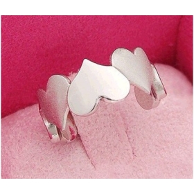 Min.order is $15 (mix order) New Fashion Exquisite Alloy Double Heart Ring,Fashion Ring 1030 