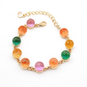 Min.order is $15 (mix order)  New Arrial  Sweet Color Bead Bracelet jewelry wholesale free shipping 5114