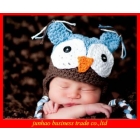 Hot Selling 100% Cotton OWL Kids Manual Cap Crochet Lovely OWL Beanie Handmade Cap Children OWL Hat