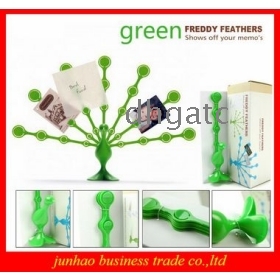 Most Popular Newly Design Peacock Name Card Holder White Blue Green Color Can Be Used For Desk Decorations