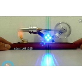 Sell like hot cakes NEW HOT AIR STIRLING ENGINE ELECTRICITY/POWER GENERATOR FUNNY TOY WITH 4 LEDs