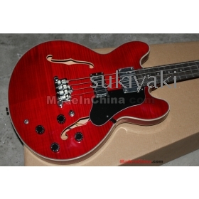 creuses 4 cordes guitare basse expédition libre Instruments de musique rouges