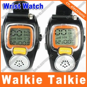 2 x Fashion wrist Watch Walkie talkie RD-008 Two Way Radio Built-in Microphone Free talker adjustable 