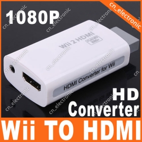 1080P 720P HD Wii til HDMI Converter Output Upscaling Adapter