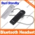 Ear-clip Dual Standby  Headsets For Pairing Two Cell Phones 