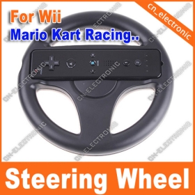 Volante per Wii Mario Kart Racing Game Nero