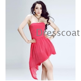 Asymmetric skirt wiping a bosom dress dress toast clothing