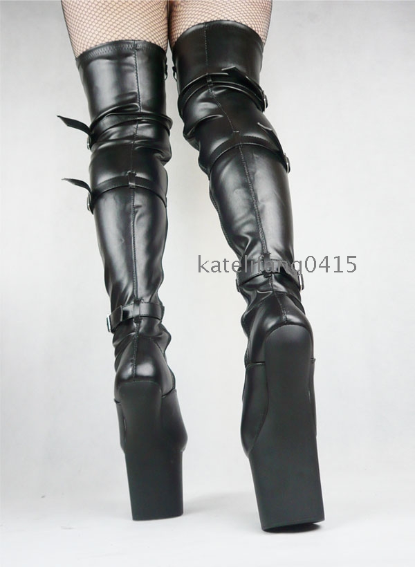 thigh boots without heel