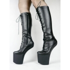 no heel high boots