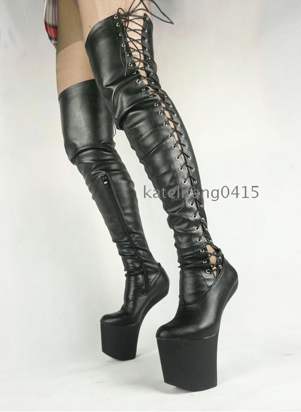 no heel tall boots