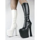 leather boots without heel