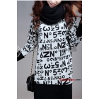 2011 new women's loose big yards qiu dong han edition fashion letters long long-sleeved dress sweater