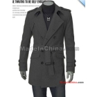 free shipping Han edition cultivate one's morality badges coat double platoon to buckle from men in the dust coat? NeDaYi dust coat grows