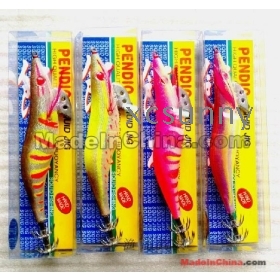 3.5 # wood shrimp, squid hook ABS material 11-14 # transparent body