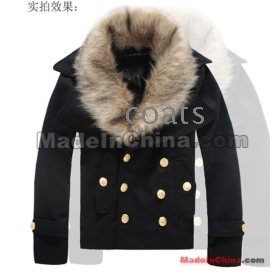 2011 new winter short money cultivate one's morality man jacket collars coat men's han edition tide male coat