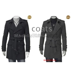 2011 double platoon to buckle British man dust coat han edition NeDaYi woollen son of cultivate one's morality long coat