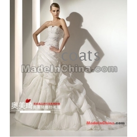 Marriage gauze low-cost wiping a bosom upper pole type catch embroidery thin waist down ruffle fleeciness small trailing gown