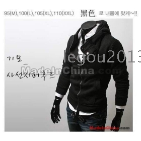 Free shipping High-end fashion features more than a thick catch hair even cap zipper defended garment jacket Size M,L XL XXL       122