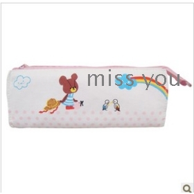 Special * UMI HanGuoChao sells lovely school bear large capacity canvas students pen bag stationery bags 