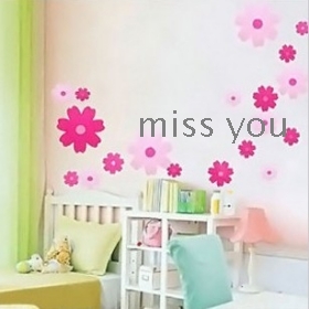 South Korea wall stick  wall stick romantic  blossom all over the sky flies home decoration stick/wall stick C096 