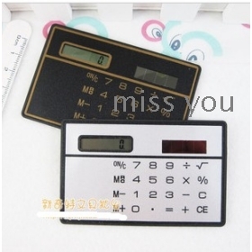 Ultrathin card type calculator lovely pocket calculator  office supplies 15 g 