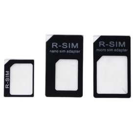 Dropship R -SIM Micro SIM / Nano SIM Card / Stoisko Adapter karty SIM do iPhone 5