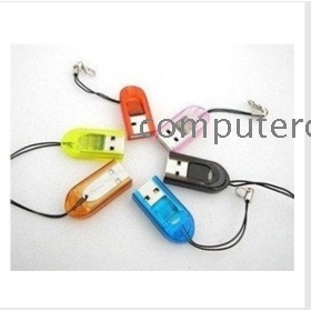 Free shipping card reader wholesale card reader USB 2.0 micro sd card reader,TF card reader,mini sd card adapter