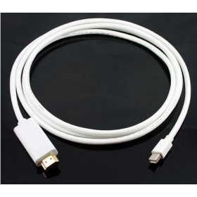 free shipping 10PSC/lot new high quality 6FT white Mini Displayport DP to HDMI Cable Adapter male to male gold plated-computercable