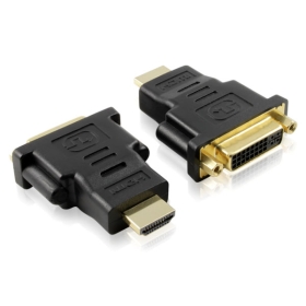 FreeShipping 50PCS/lot HDMIadapter DVI para HDMI macho para DVI 24 +5 Adaptador Feminino