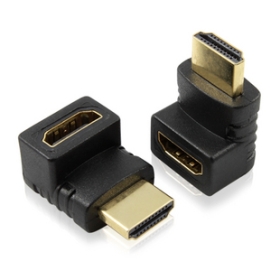 100PCS 270 degree HDMI adapter, Right angle HDMI adaptor, HDMI A male to A femail adaptor , HD 1080P, Free shipping 