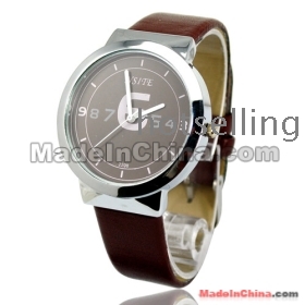 Model F-22 Fashion unisex watch leather watch quartz watch in 2 colours with japan movement  30 pcs/lot 