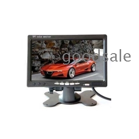 Wholesale - New 7 Inch TFT LCD Color Car Rearview Backup Headrest Monitor Security Camera VCR DVD