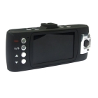 New Car DVR  3.0 inch color High resolution  screen GPS Function + Dual camera wide angle and night vision Free Shipping