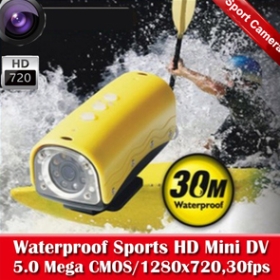 RD32 sport DVR HD kamera Sport Samochód rower 720P Kamera wodoodporna Free Shipping