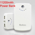 yoobao Long March power bank YB-642 11200mah mobile power portable battery for  4, for  2,for mobile phone free shipping