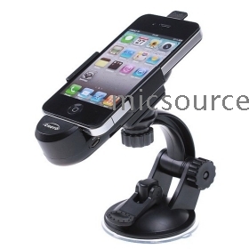 מחזיק כפול יציאת USB רכב הר + ערכת מטען עבור iPhone 4 של ה-iPhone -GPS משלוח חינם
