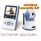 2.4 GHz Digital wireless baby monitors,2.4 inch Wireless LCD Receiver, 200M Range Night Vision Video & Audio Monitor Security Kit Free Shipping 