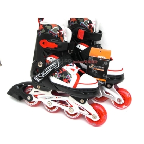 084 S-M-L size cheap children adult amusement body building flash skating shoes 