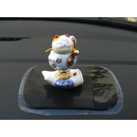  lovely newest hot selling solar energy Car trim God Of Fortune  cartoon Dolls car seat covers and accessories 