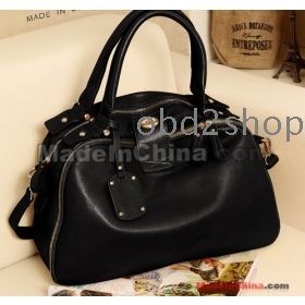 beauttiful Vrouwen Korea Style PU lederen handtas Clutch Bag Purse Schoudertas gratis verzending