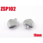 Wholesale 18mm solid Large heart-shaped stainless steel pandent pendants necklace accessories jewelry DIY parts ZSP102