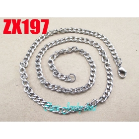 Wholesale -New arrivals Seller recommend Hot 316L stainless steel 5.5mm  Figaro chain Jewelry man male fashion necklace chains ZX197 20PCS/LOT 500-850mm birthday holiday gifts
